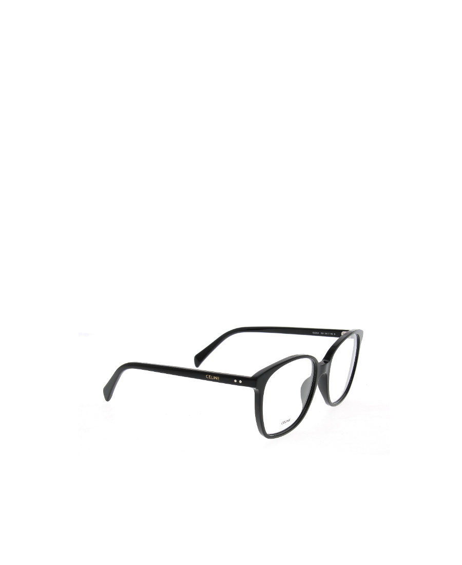 Celine Logo-print Square Glasses In Black