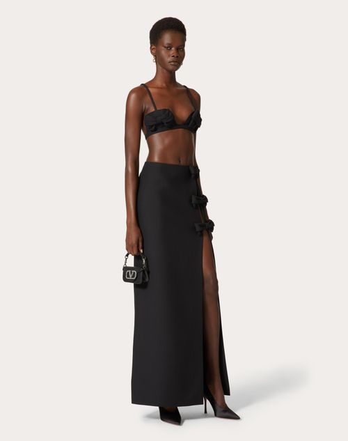 Valentino Bralette Aus Crepe Couture Frau Schwarz 40 In Black