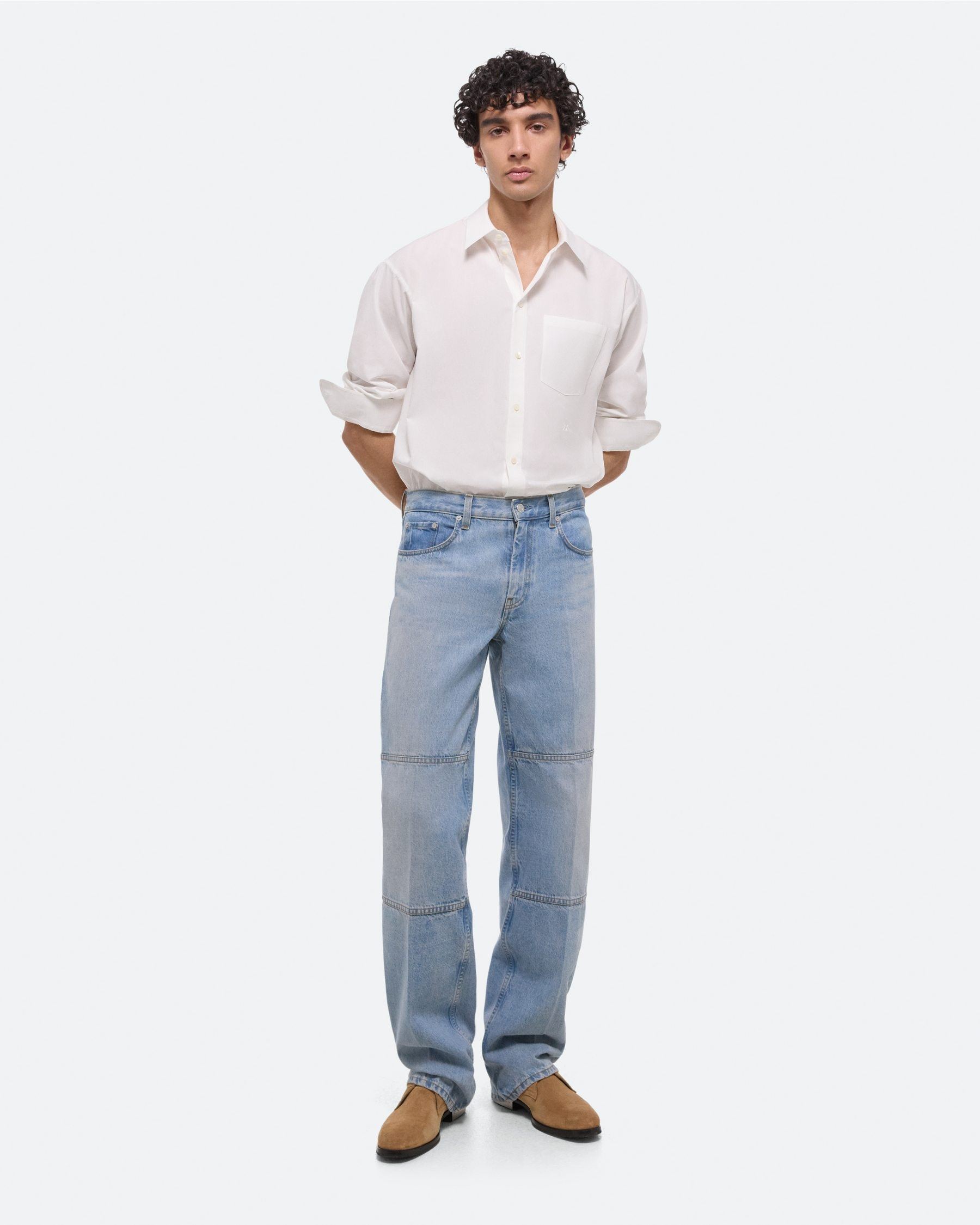 Helmut Lang Carpenter Straight Jeans In Blue