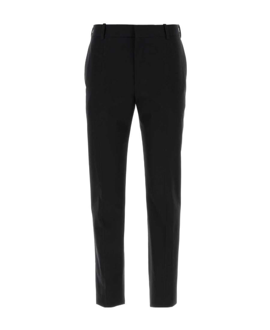 Alexander Mcqueen Alexander Mc Queen Organic Cotton Trousers In Black