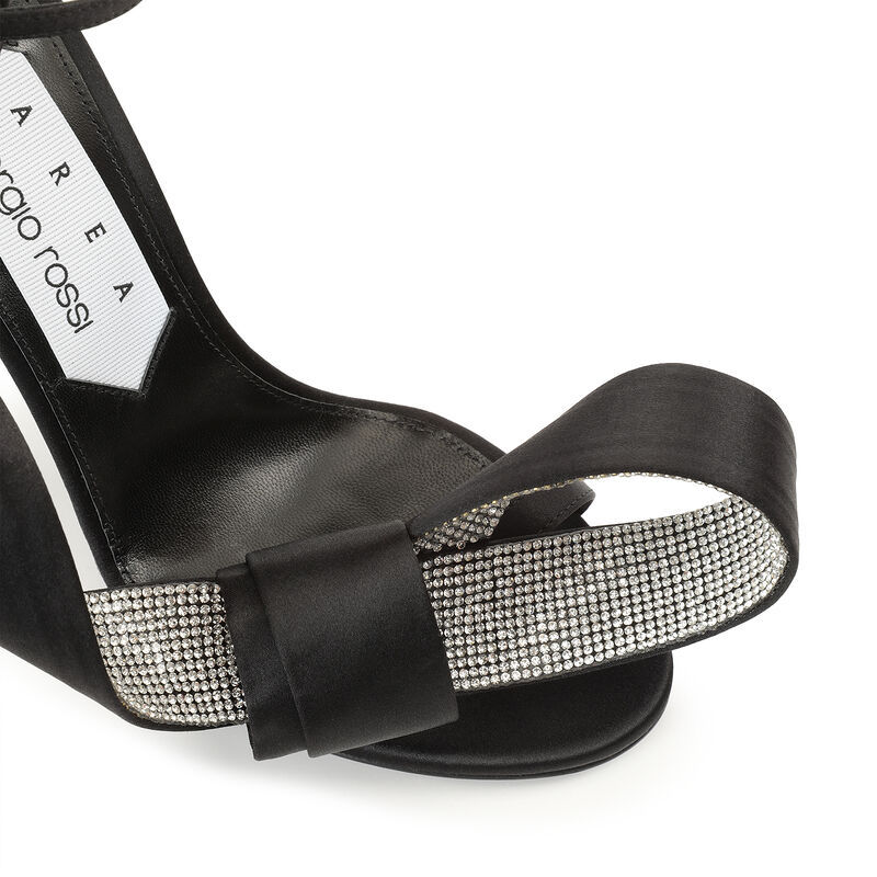 Sergio Rossi Logo Sandals In Black