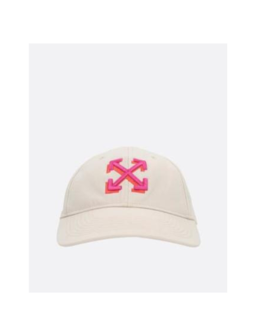Off-white Arrows Cotton Baseball Cap In White