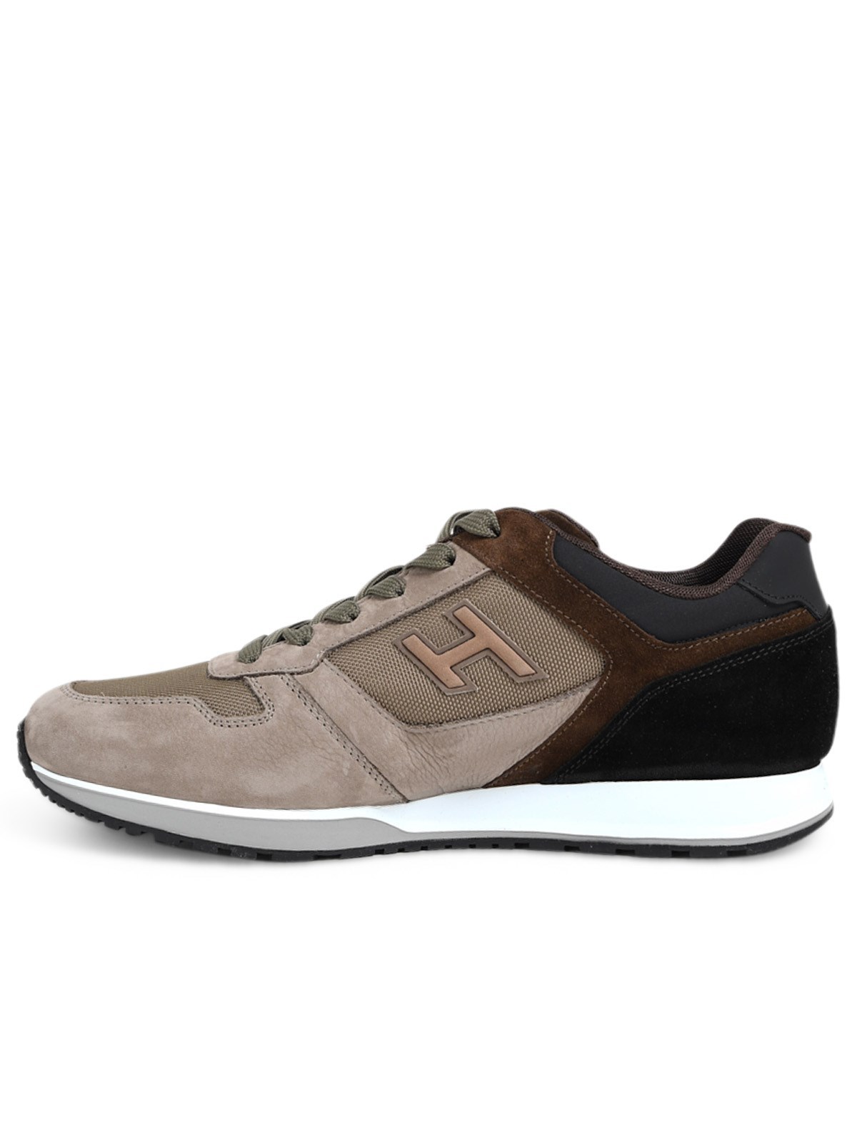 Hogan H321 Panelled Low-top Sneakers In Multicolor