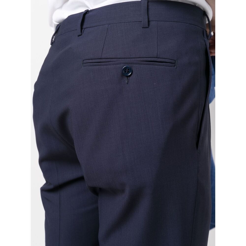 Canali Belt-loop Trousers In Black