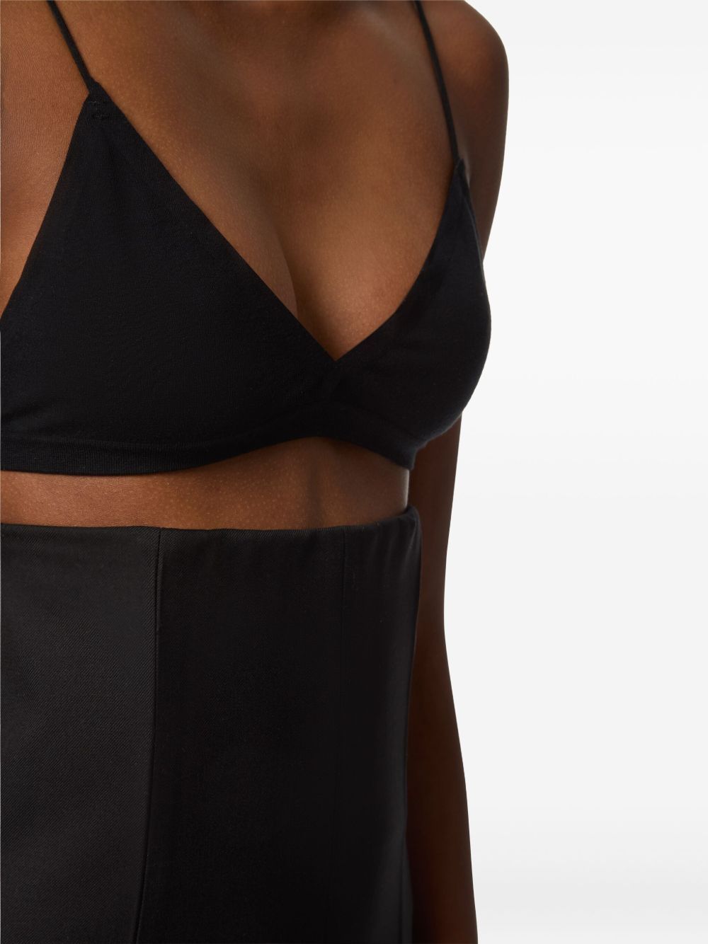 Nina Ricci Flared High Waist Trousers In Black