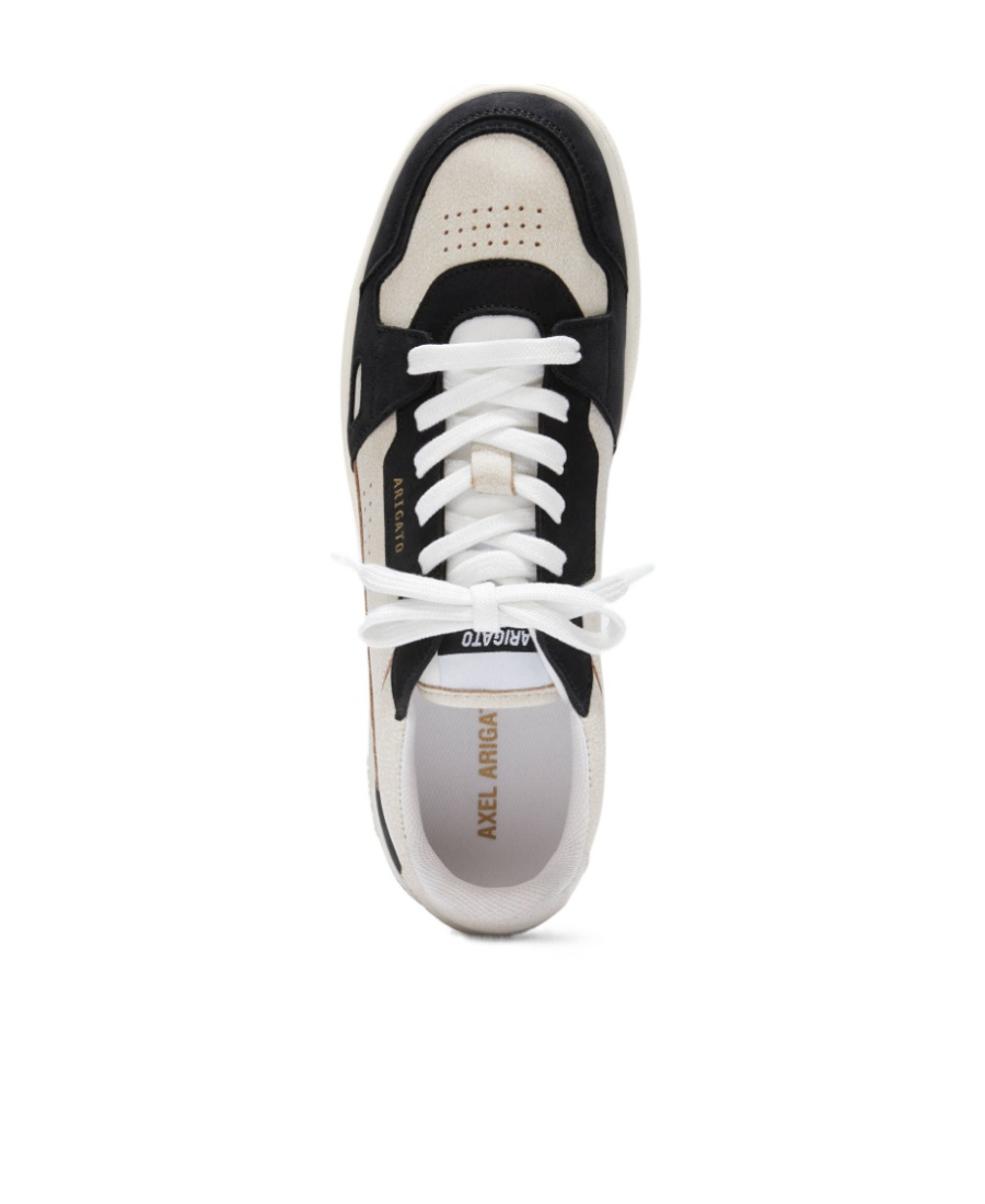 Axel Arigato White Black Round Toe Sneakers In White