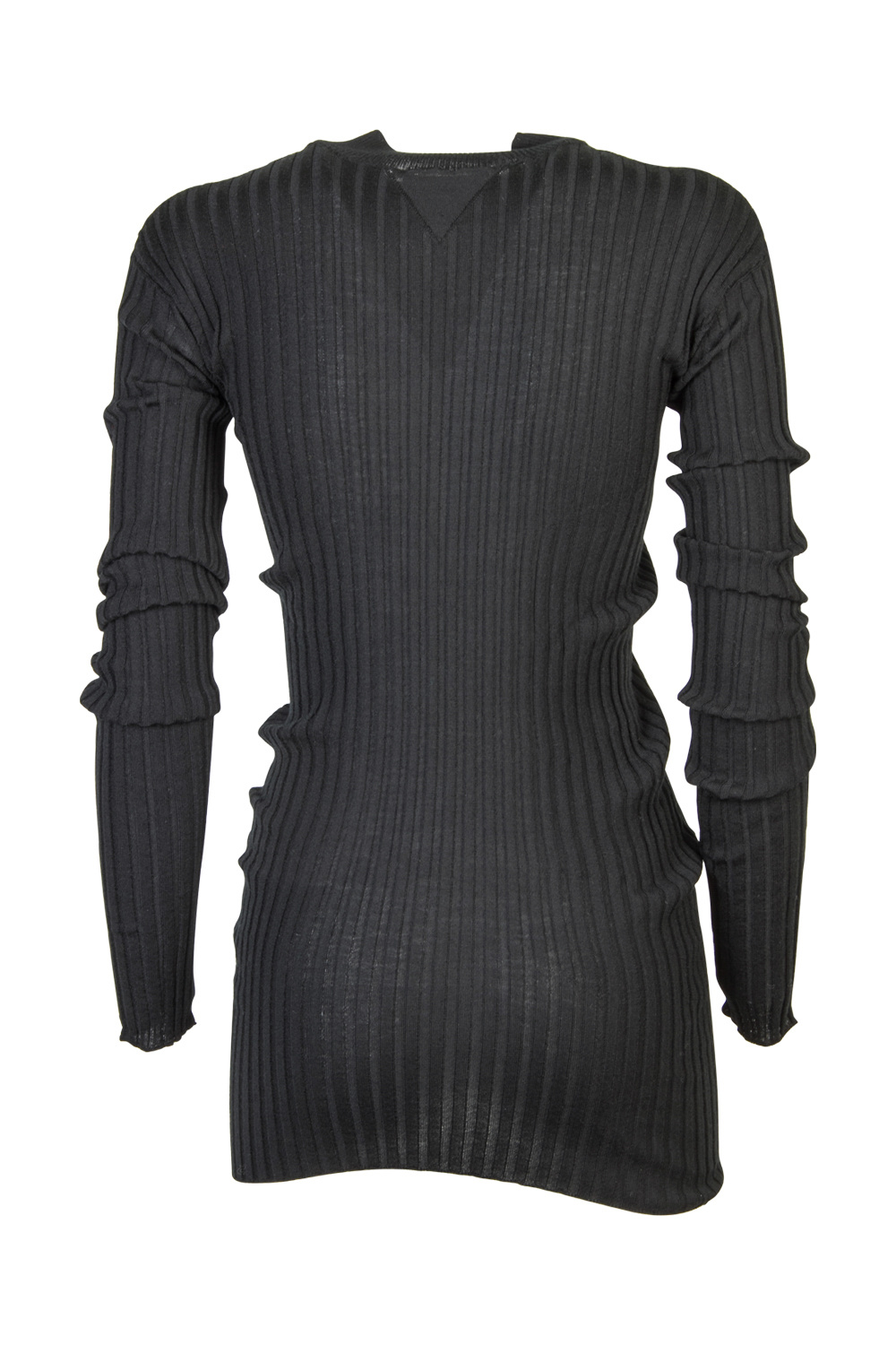 Bottega Veneta Mock-neck Ribbed Jumper In Black