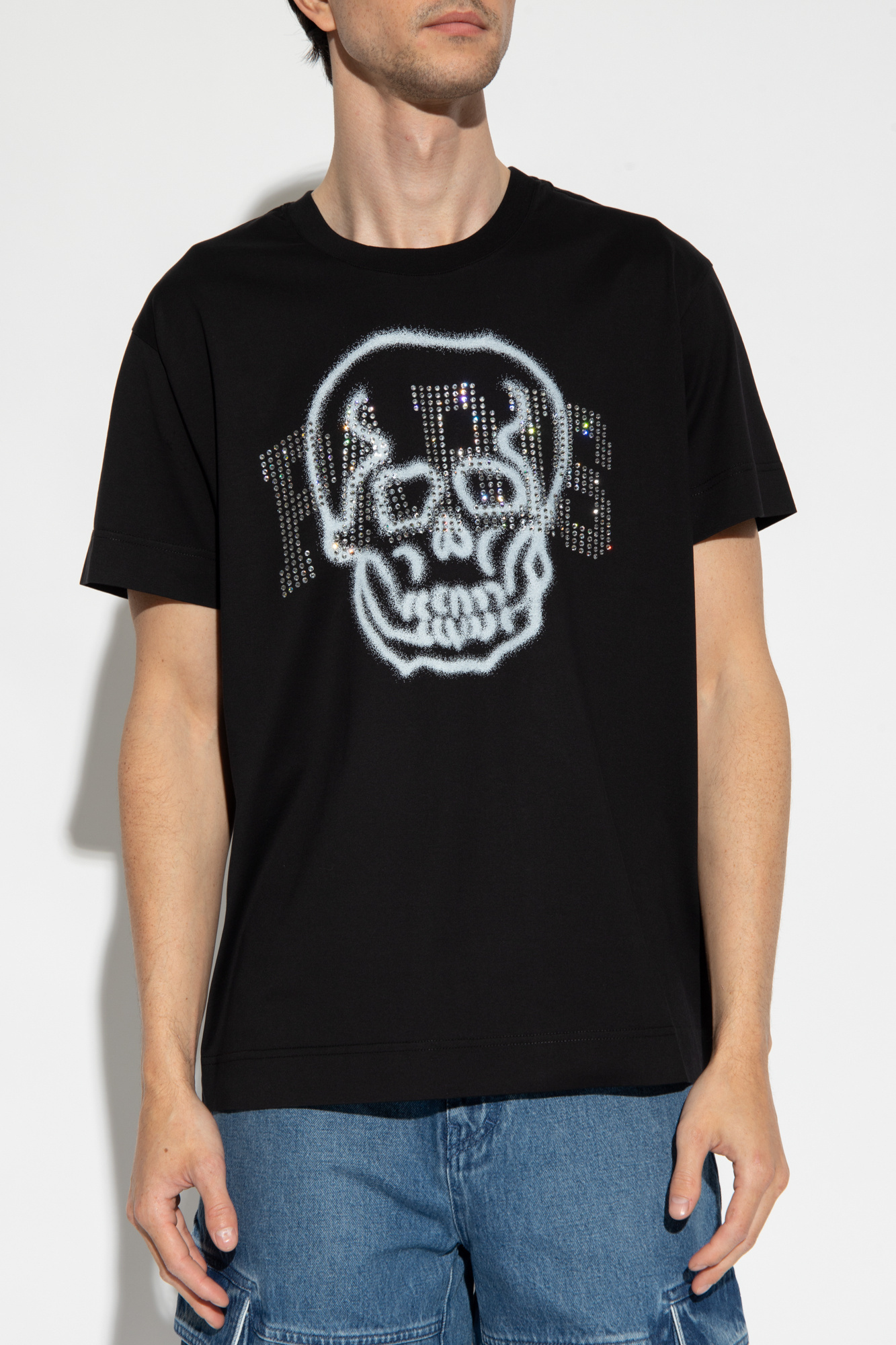 Givenchy Skull-print Cotton T-shirt In Black