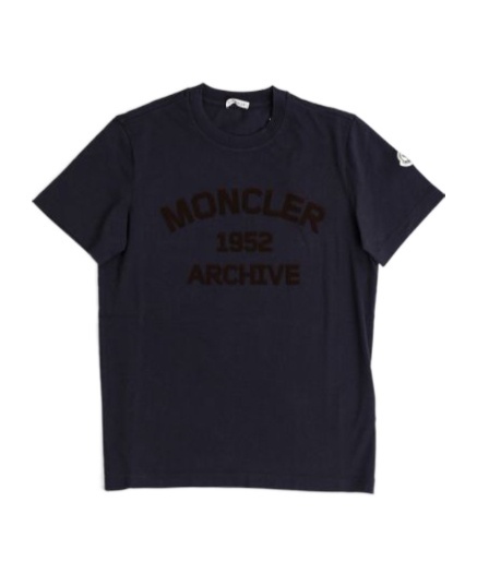 Moncler Printed T-shirt In Blue
