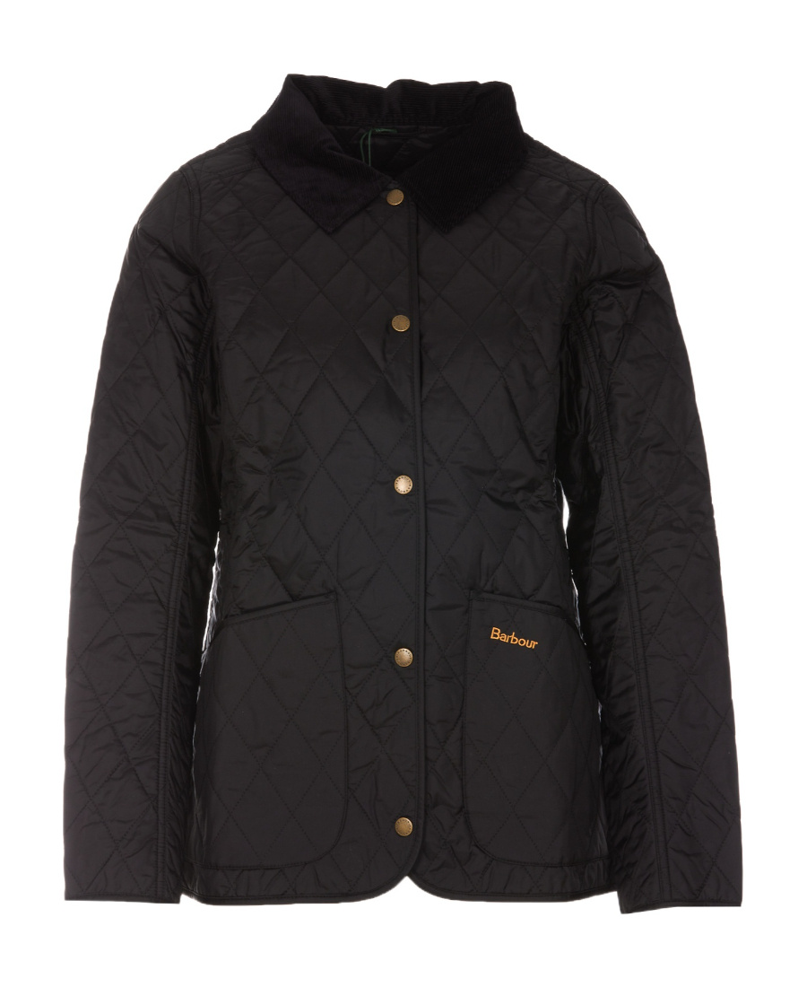 Barbour Annandale Water Resistant Quilted Utility Jacket In Black