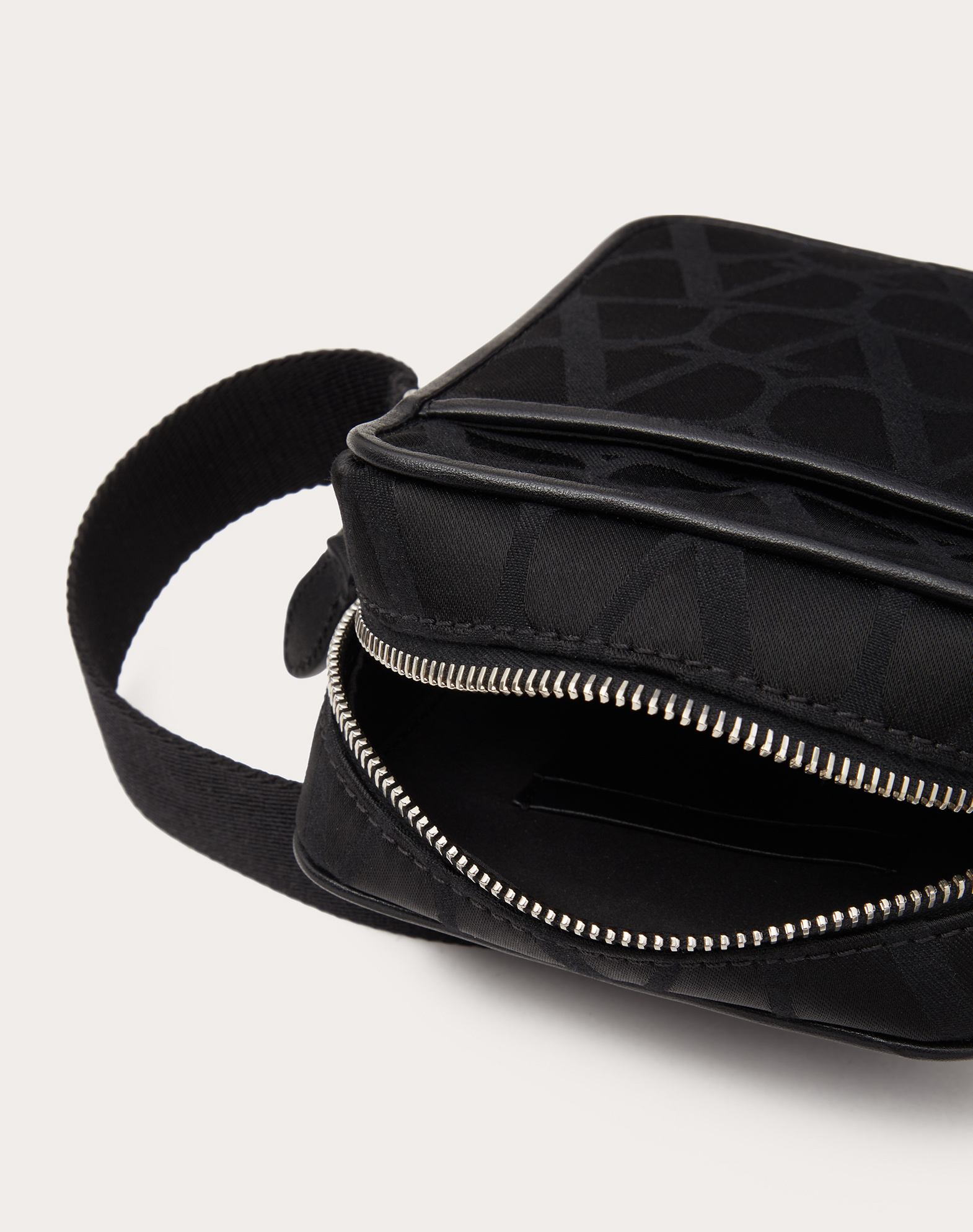 Valentino Garavani Men Toile Iconographe Crossbody Bag In Black