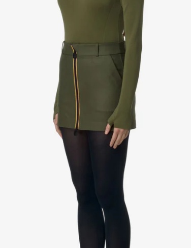 K-way Mini Skirt In Green