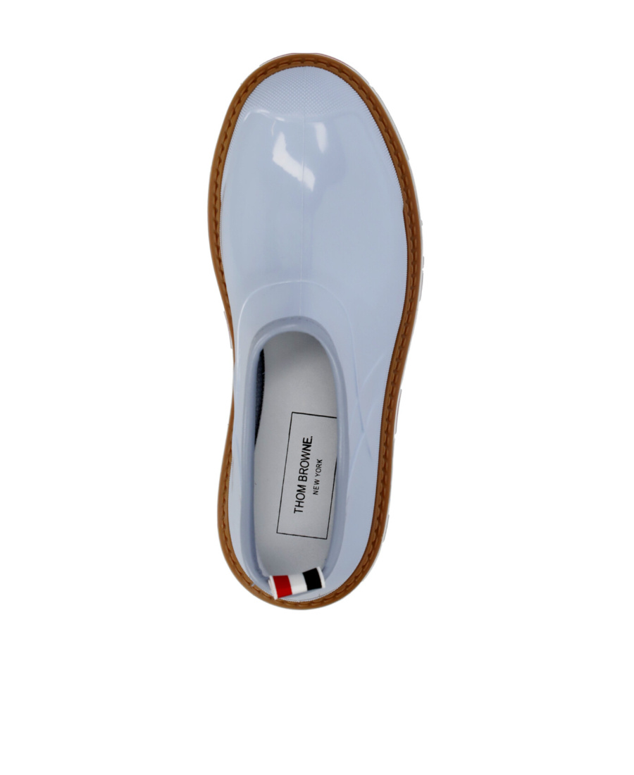 Thom Browne Round Toe Slip-on Boots In Blue
