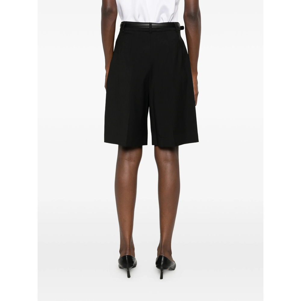 Max Mara Belt Loop Shorts In Black