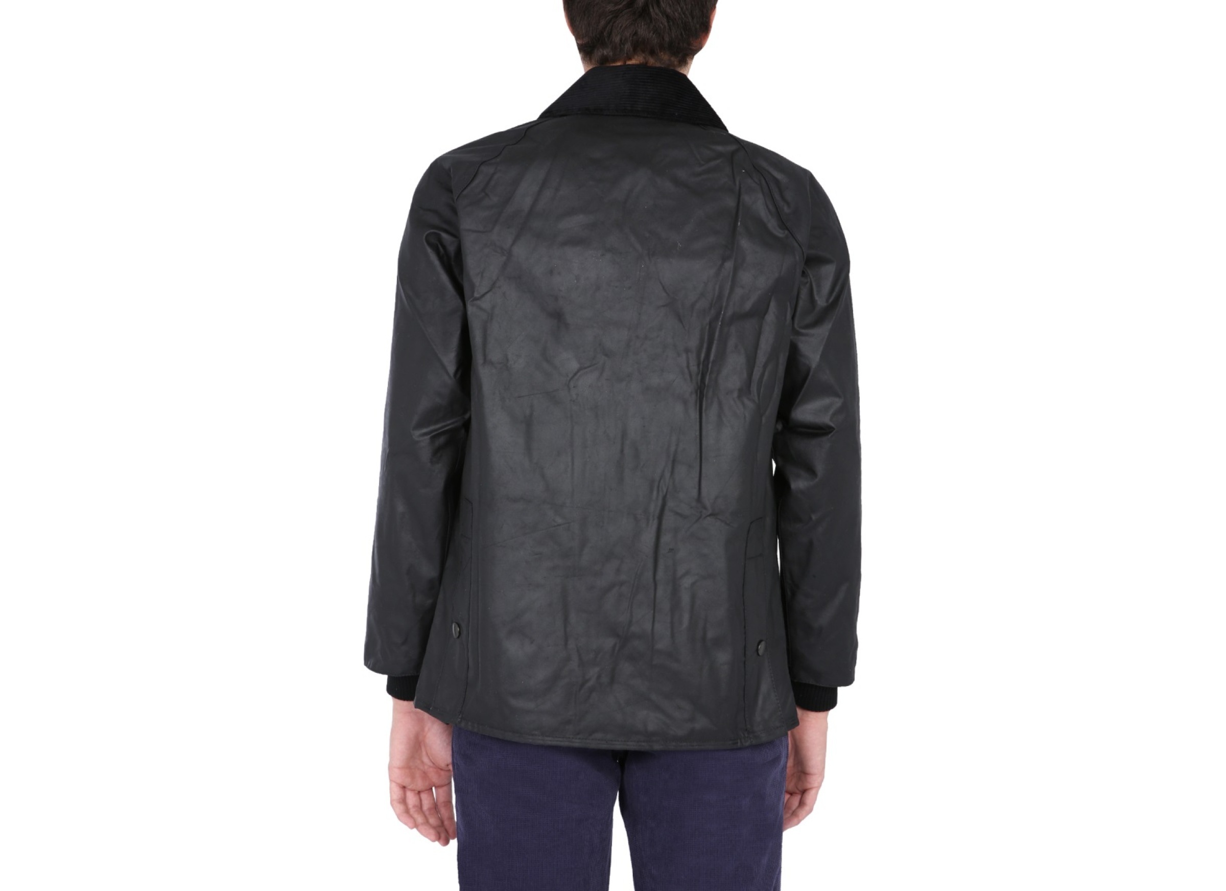 Shop Barbour Bedale Wax Jacket In Black