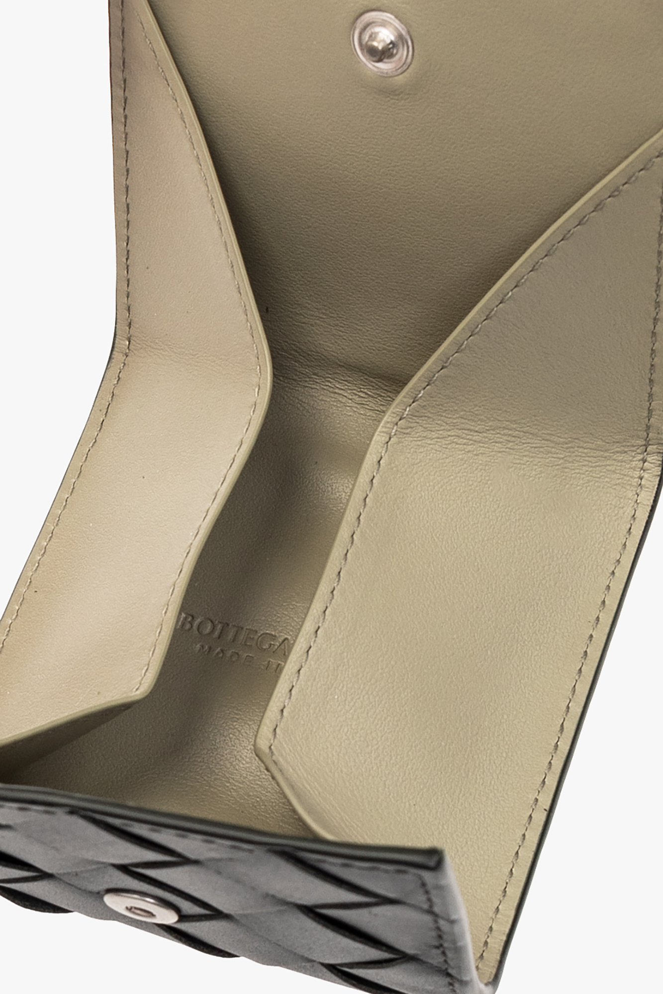 Bottega Veneta Logo Wallet In Black