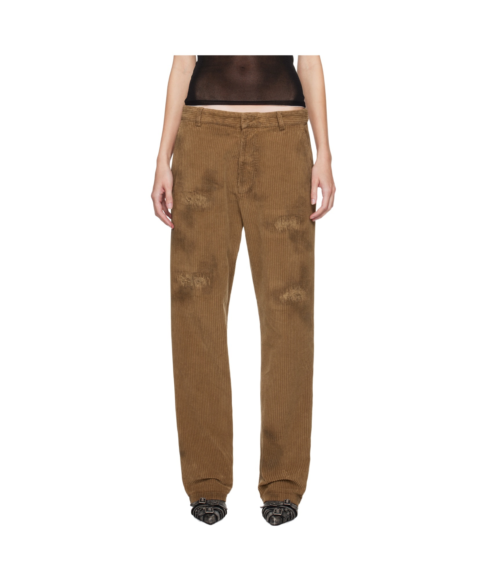 Dsquared2 Belt-loop Casual Pants In Brown