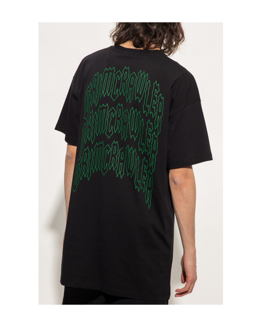 Raf Simons Big Profile T-shirt In Black