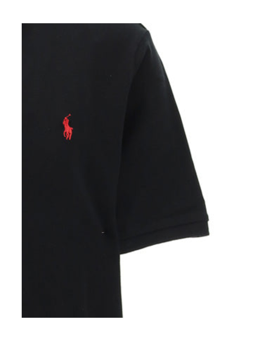 Polo Ralph Lauren Slim Fit Polo Shirt With Classic Collar In Black