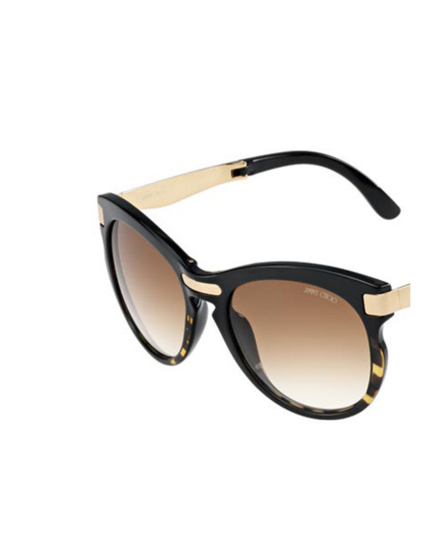 Jimmy Choo Logo Sunglasses In Multicolor