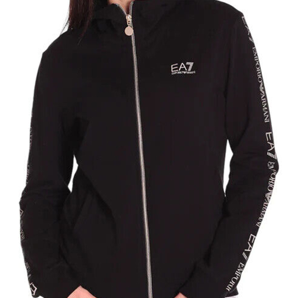 EA7 LOGO HOODED SWEATER