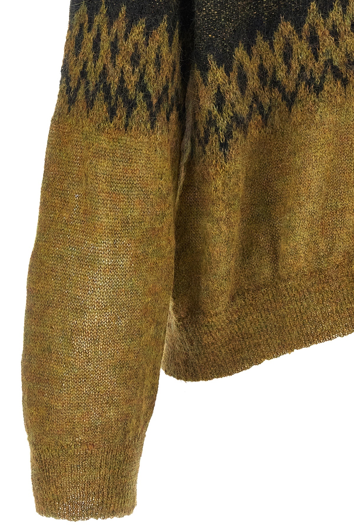 Magliano Festive Patterned Long Sleeve Cardigan In Green