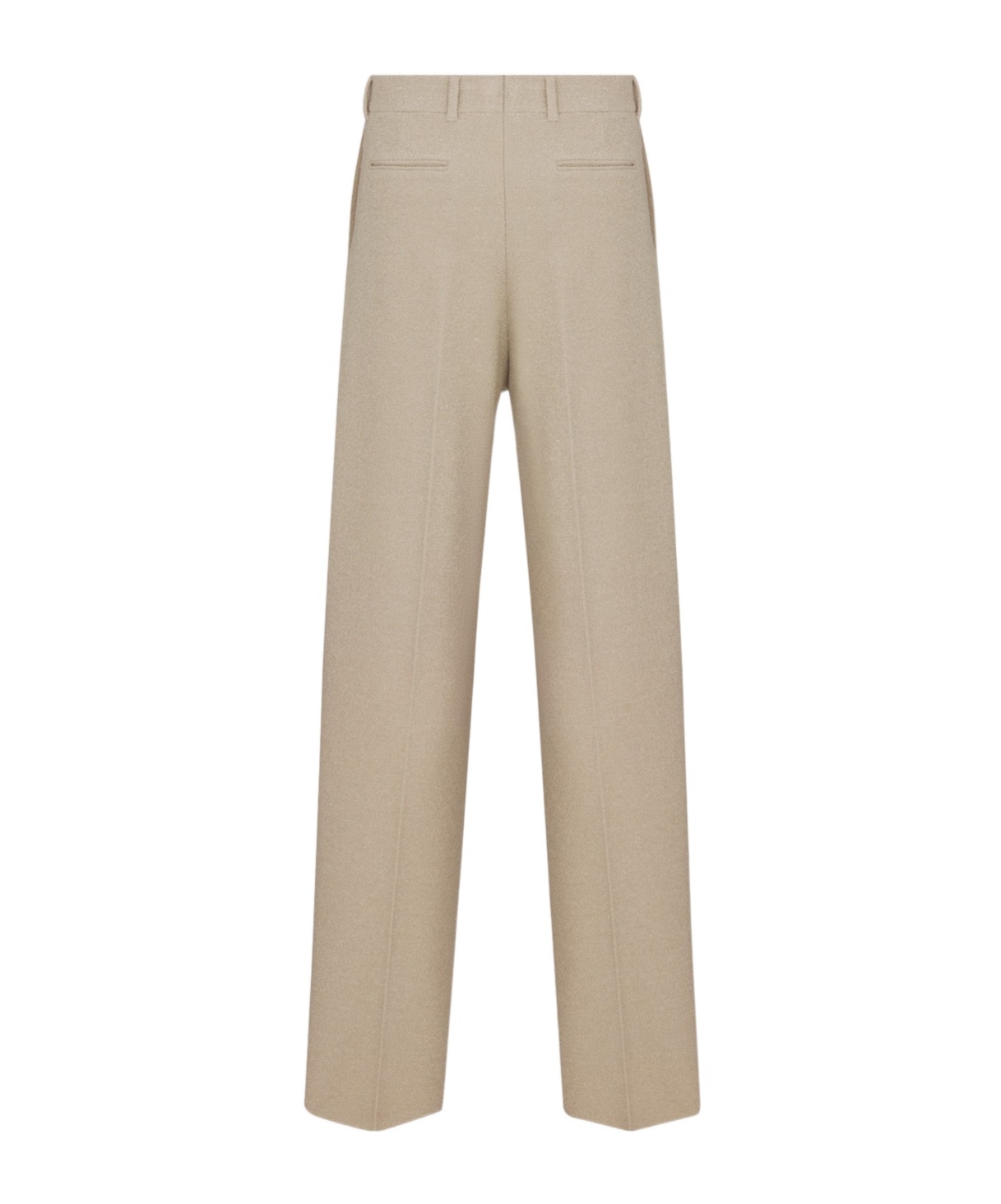 Dior Belt Ring Wool Casual Pants In Nude