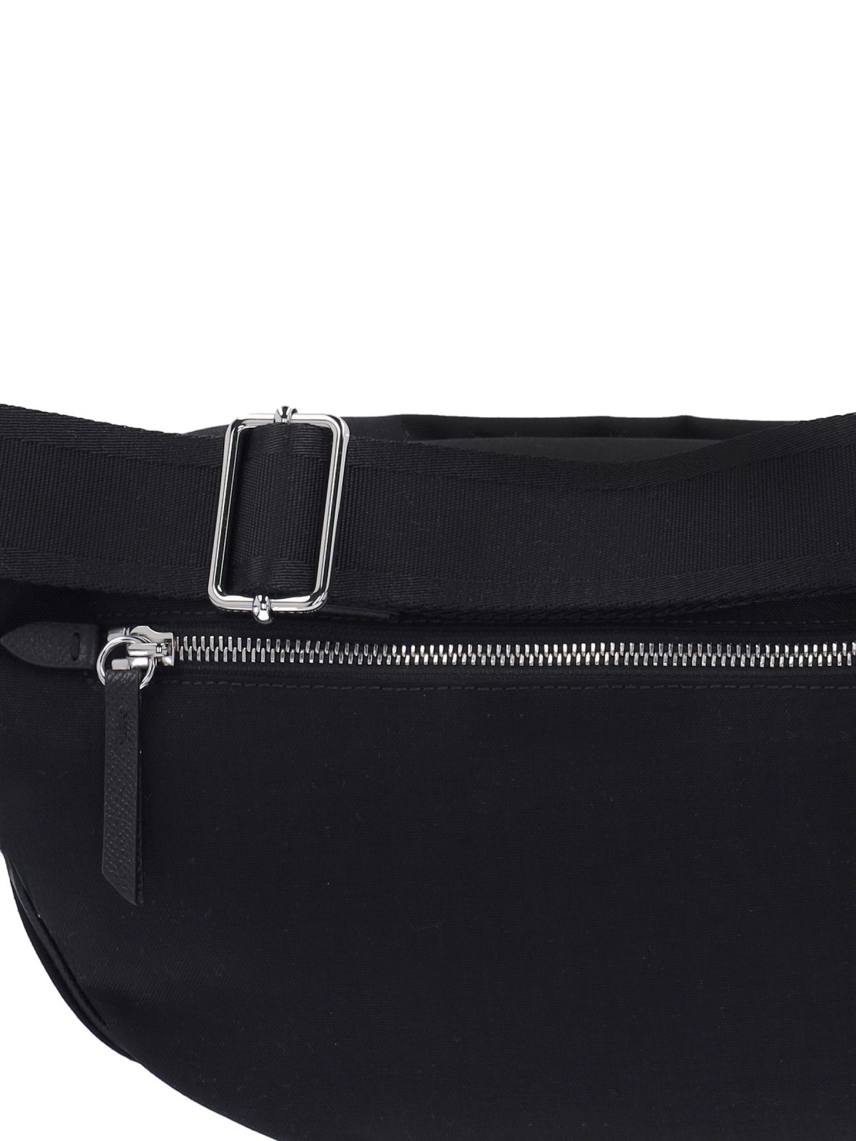 Maison Margiela Logo-appliqué Belt Bag In Black