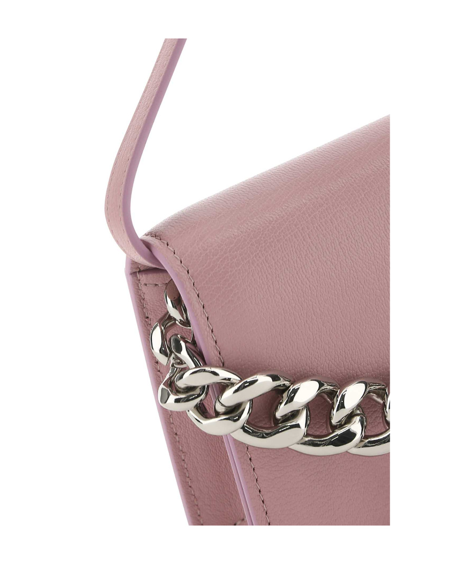 Alexander Mcqueen Four Ring Mini Bag - Pink Antique - Leather In Pink