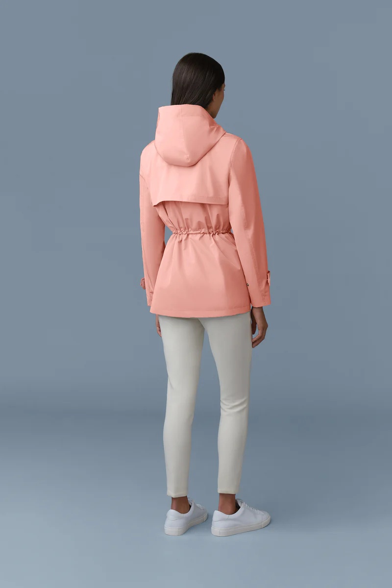 Mackage Jacket With A Stand-neck Zipper In Pink