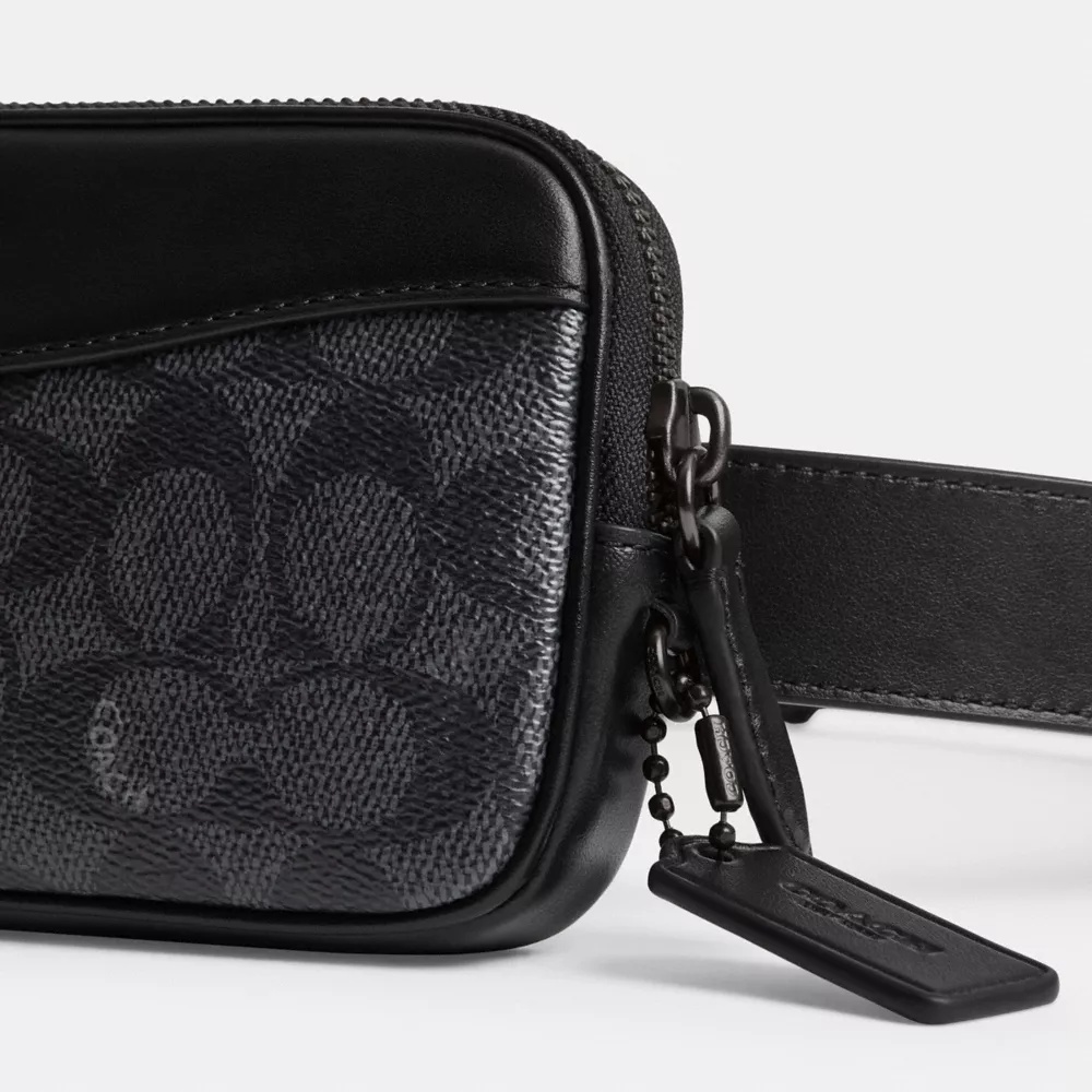 Shop Coach Signature Canvas Multi-bag Waist Pack In Black