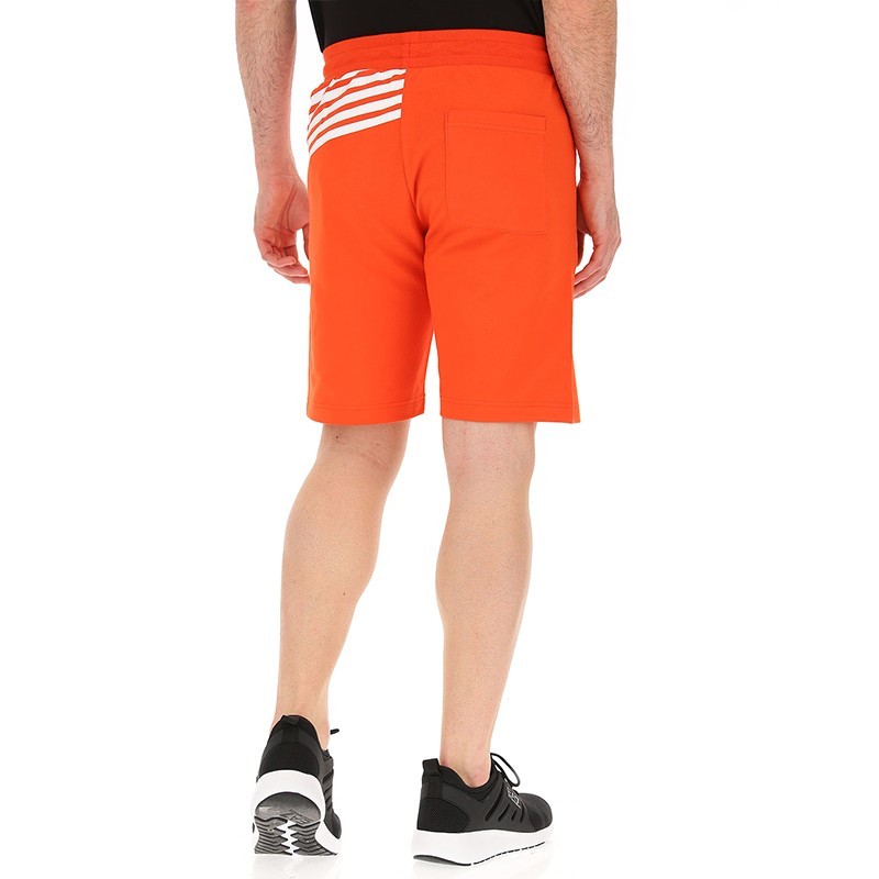 Ea7 Logo Shorts In Orange