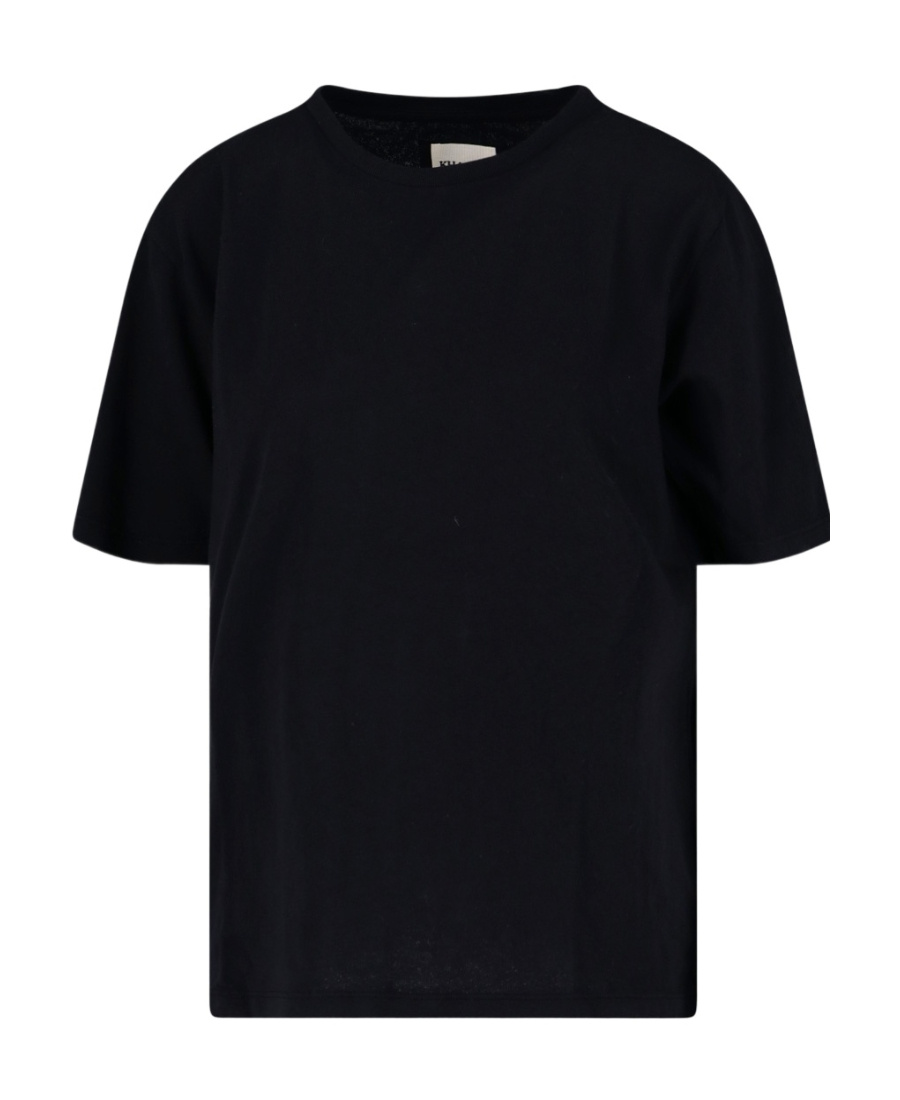 Shop Khaite Cotton T-shirt In Black