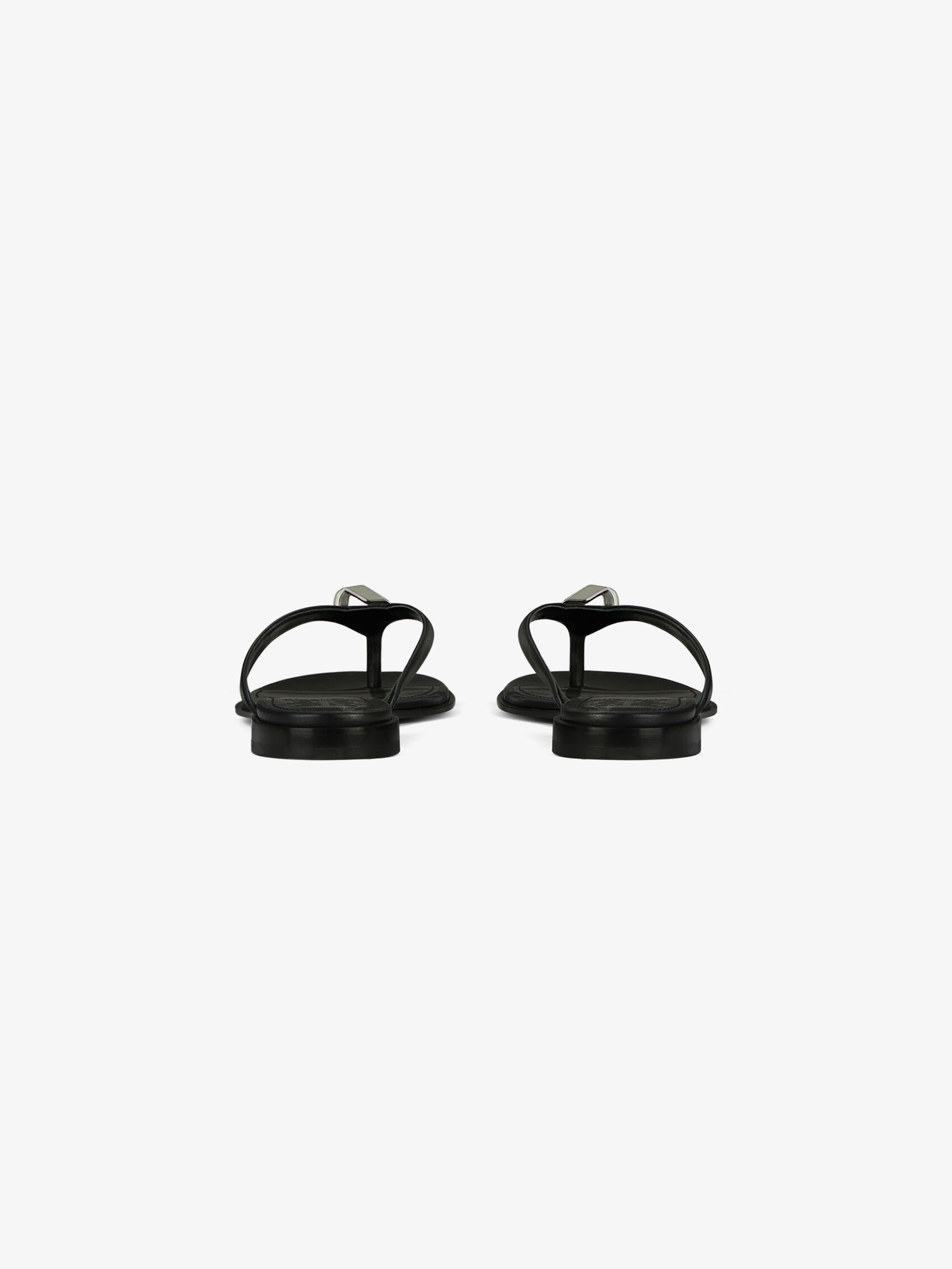 Givenchy G-buckle Flat Sandals In Black