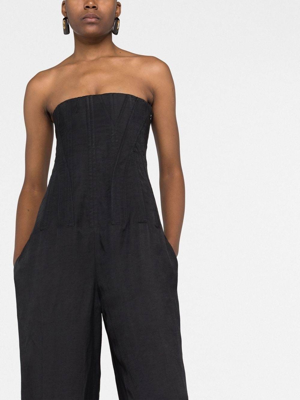 Stella Mccartney Logo Jumpsuit In Black