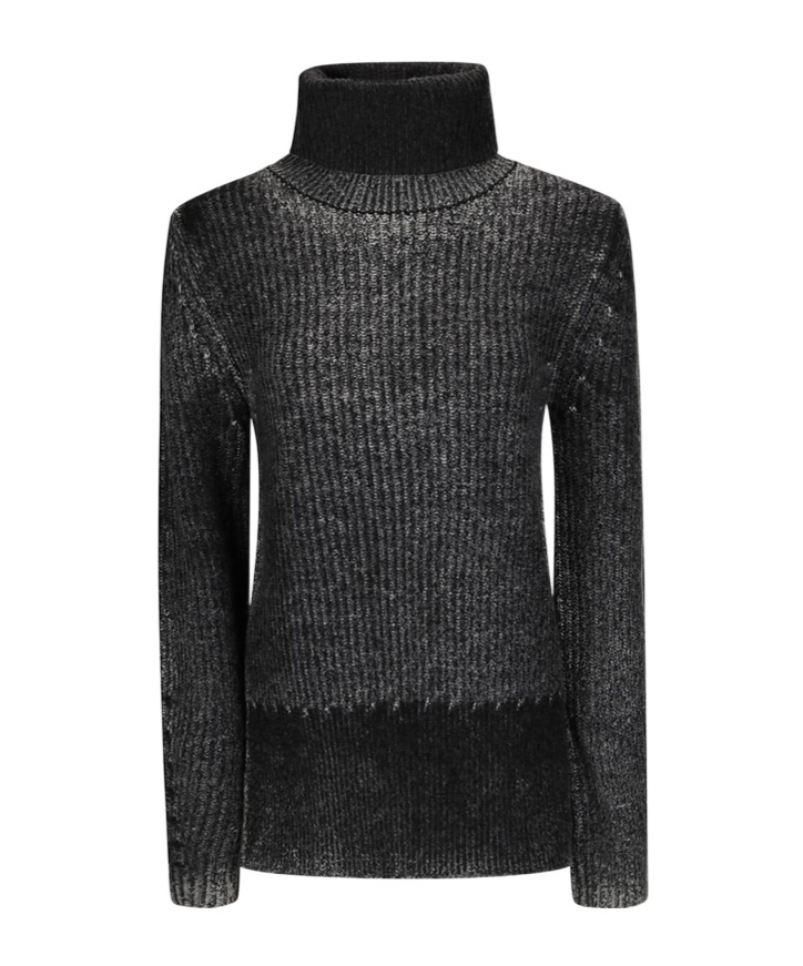 Acne Studios Turtleneck Knitted Sweaters In Black