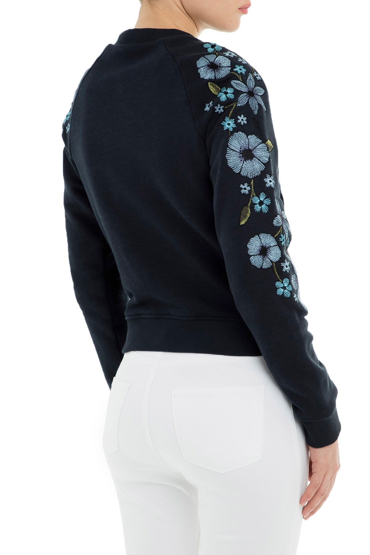 Shop Emporio Armani Long-sleeved Baseball Jacket In Black
