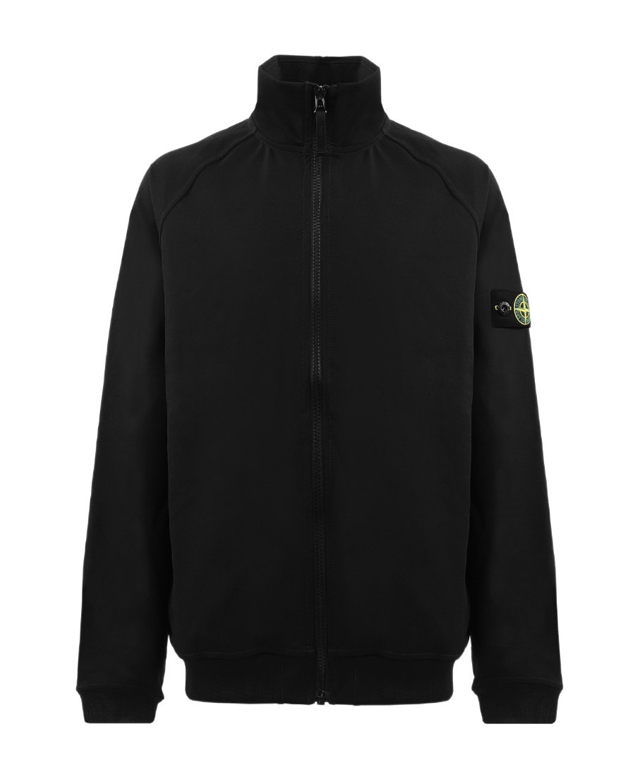 Stone Island Long-sleeved Sweater In Black