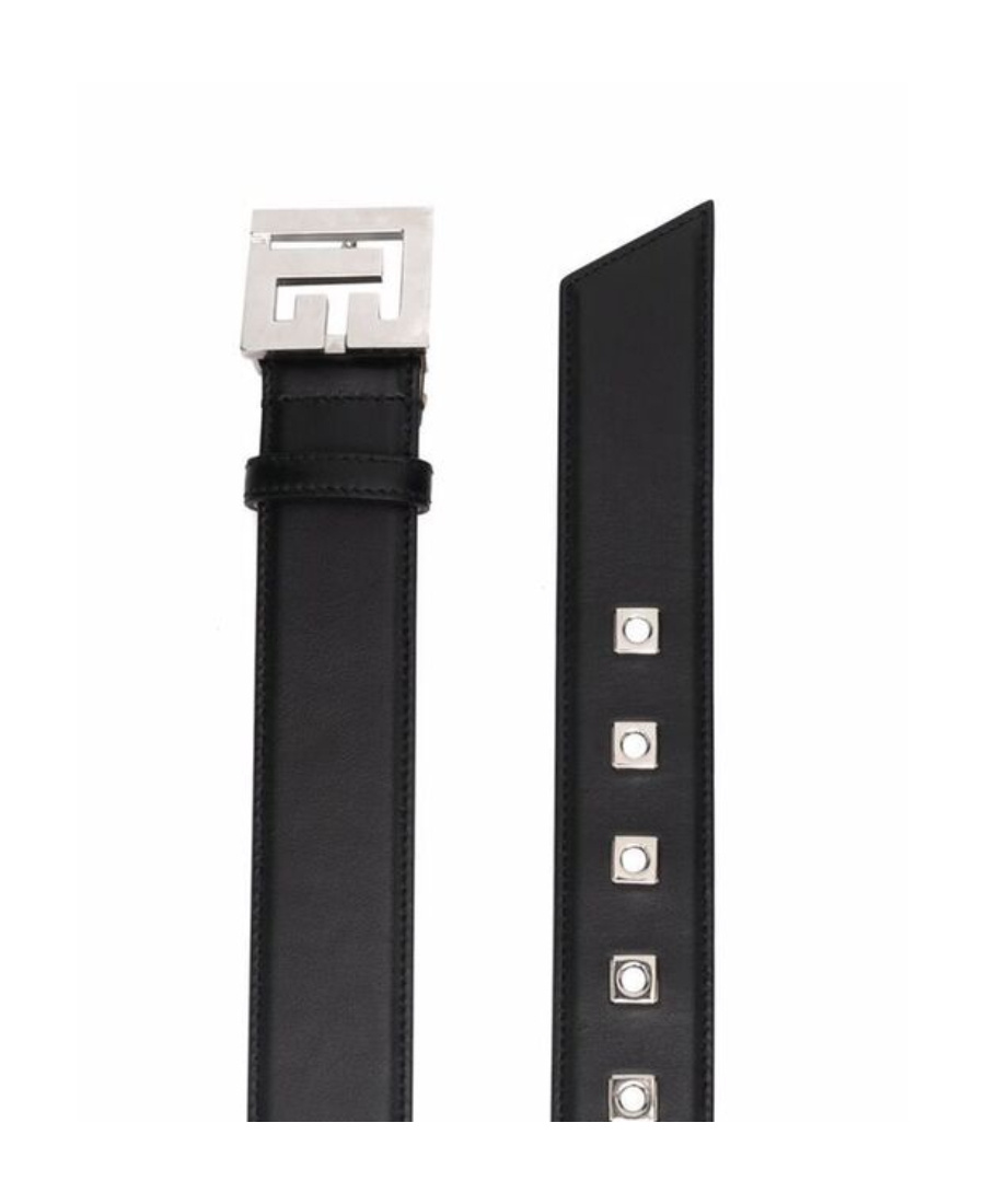 Balmain Monogram-buckle Belt In Black