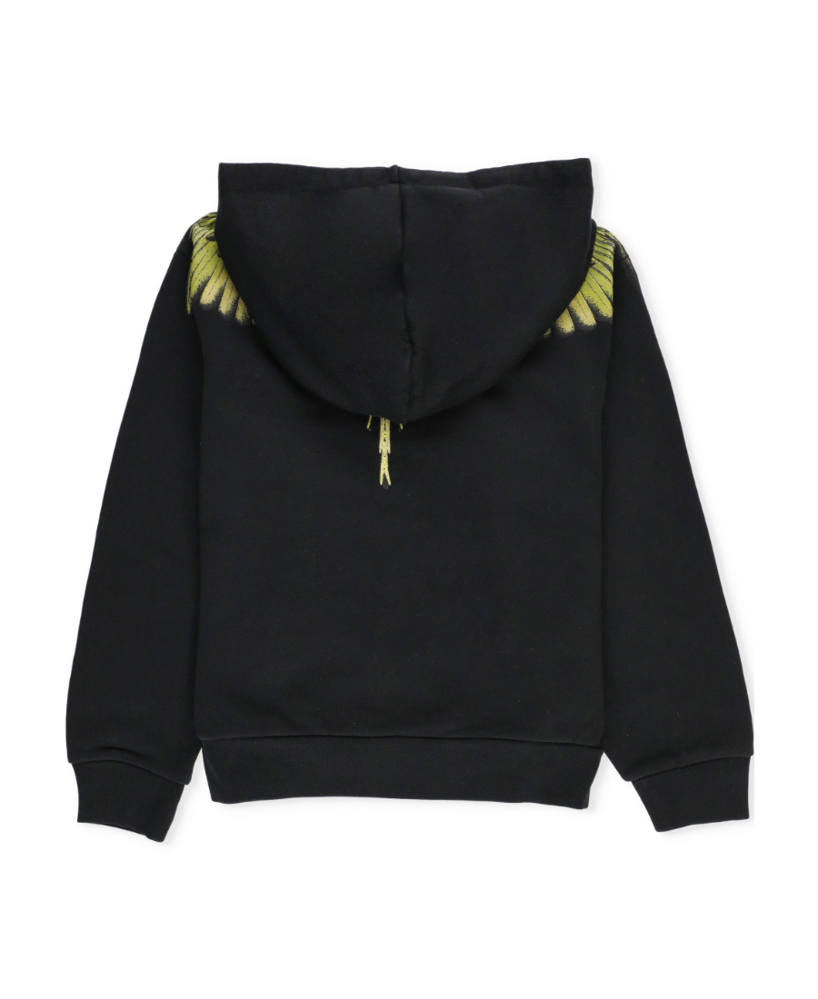 Marcelo Burlon County Of Milan Icon Wings Graphic-print Hoodie In Black