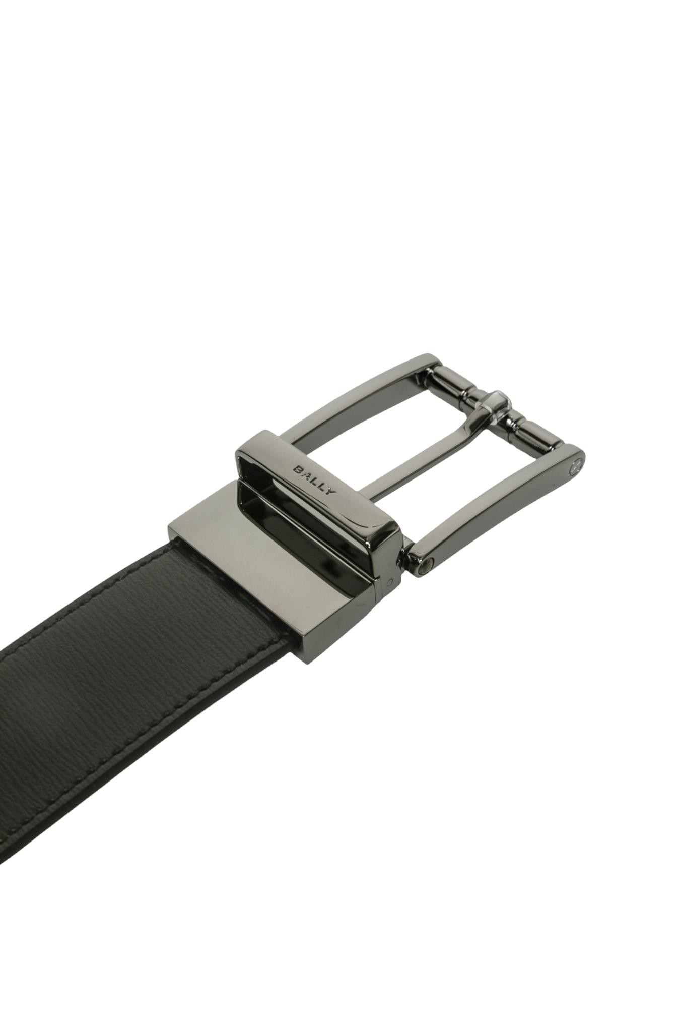 Bally Classic Rectangle Belt In Black