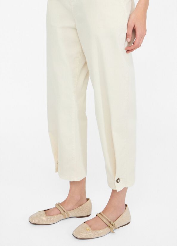 Liu •jo Jewel Button Jeans In White