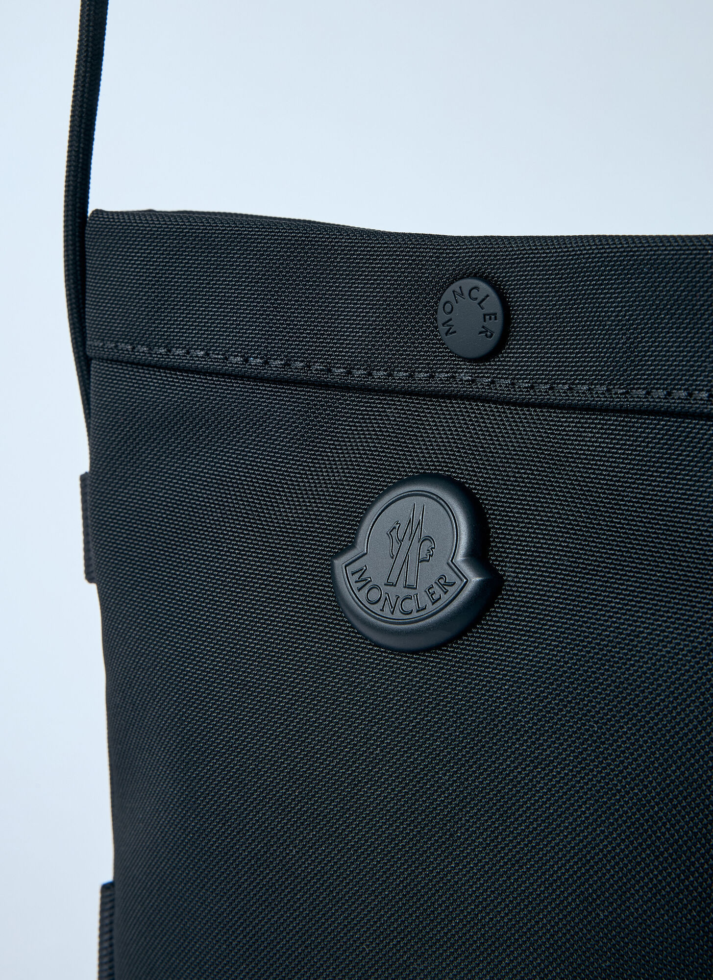 Moncler Mobile Phone Cross-body Bag In Black