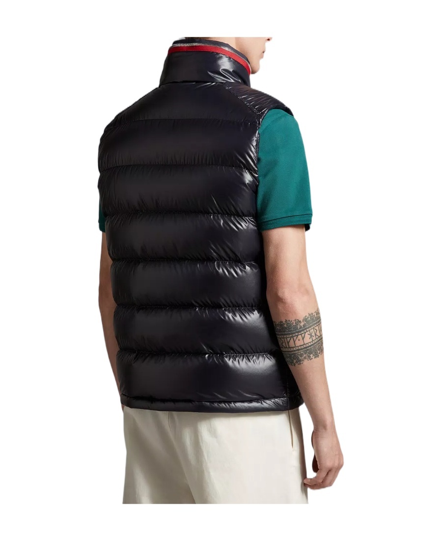 Moncler Sleeveless Puffer Jacket In Blue
