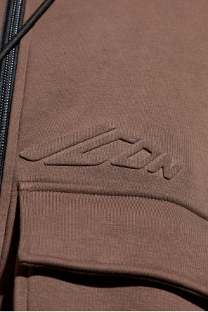 Dsquared2 Icon Zip-up Hoodie In Brown