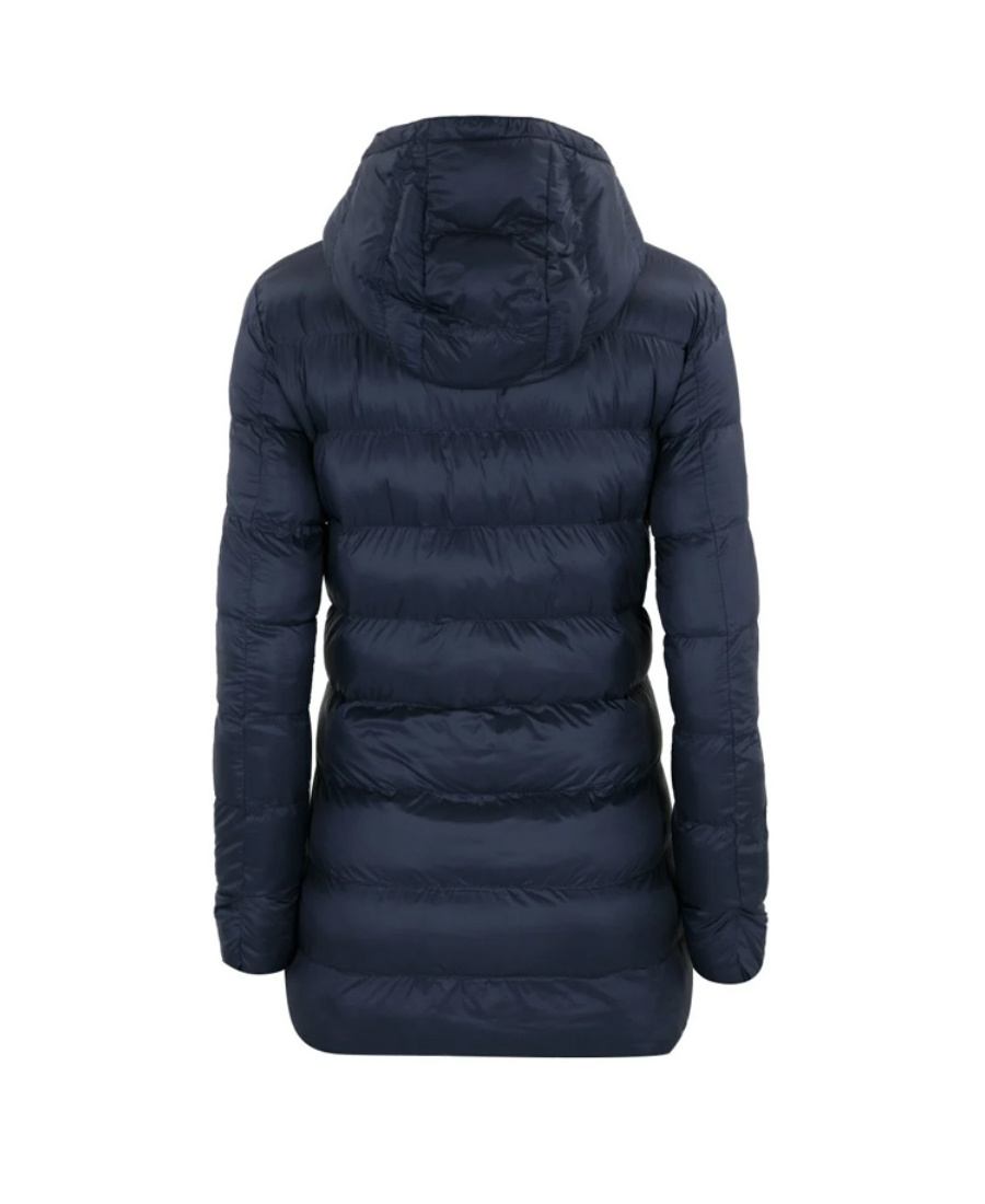 EA7 LOGO HOODED DOWN JACKET 