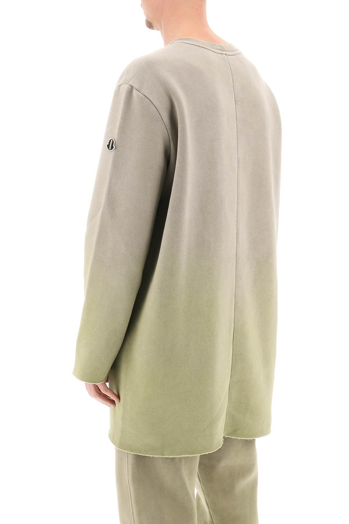 Moncler X Rick Owens Subhuman Gradient-effect Sweatshirt In Nude