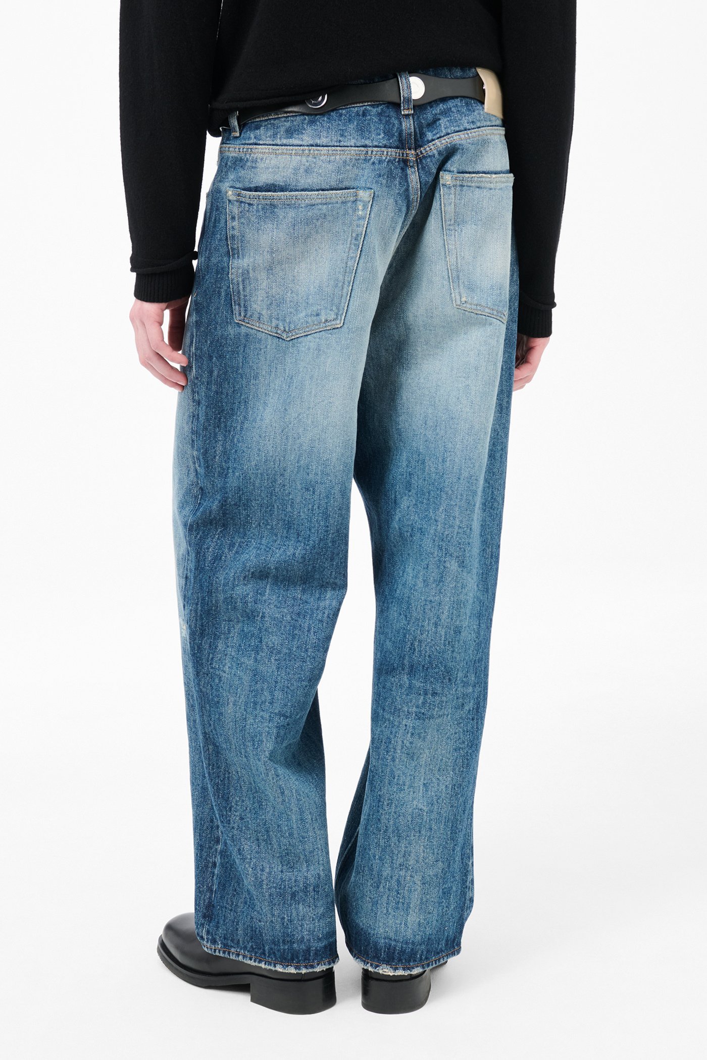 Our Legacy Vast Cut Ripped Jeans In Blue