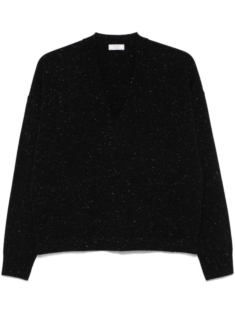 Peserico Lurex-detail Sweater In Black