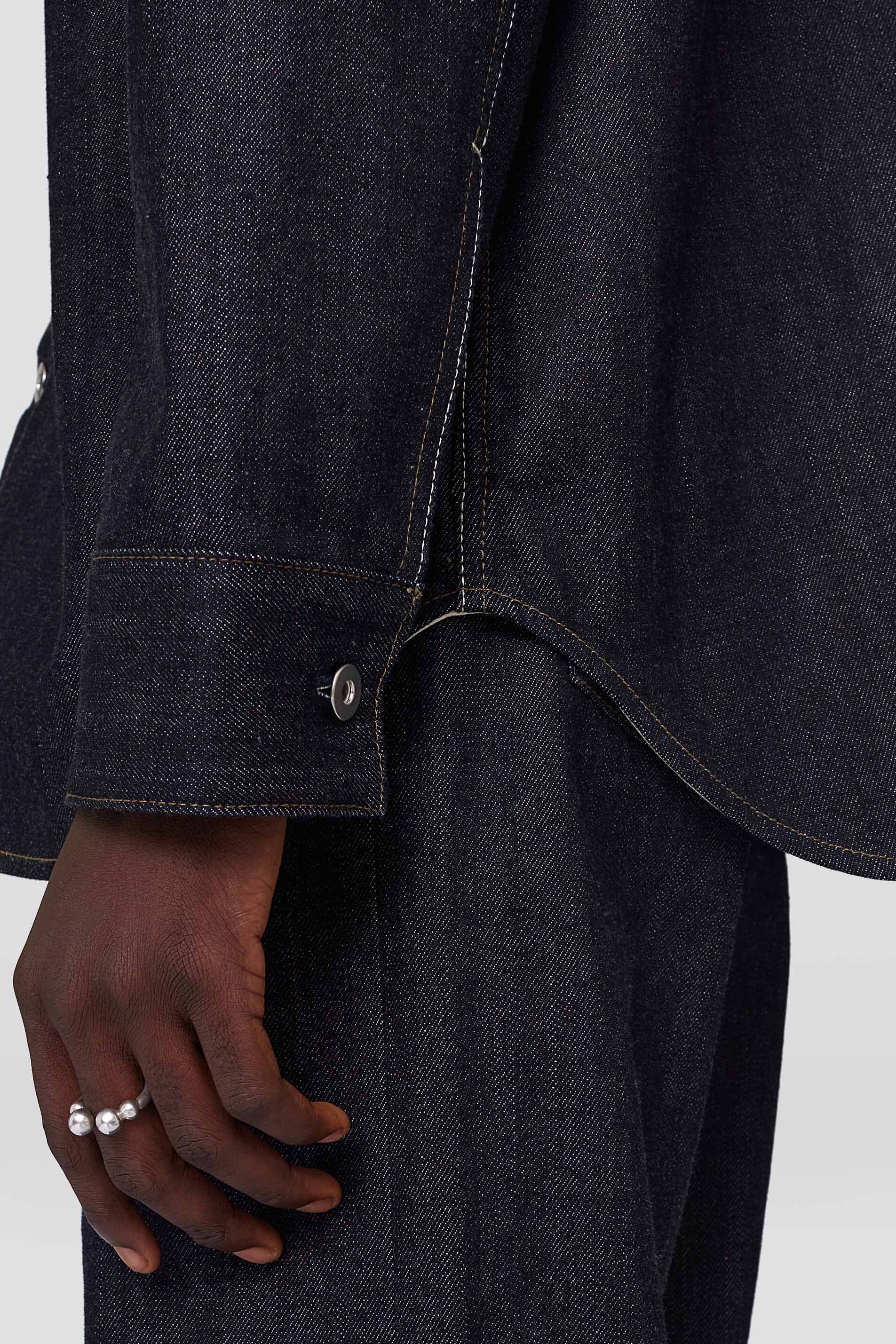 Jil Sander W Denim Shirt 01 Regular Fit Overshirt In Blue